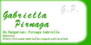 gabriella pirnaga business card